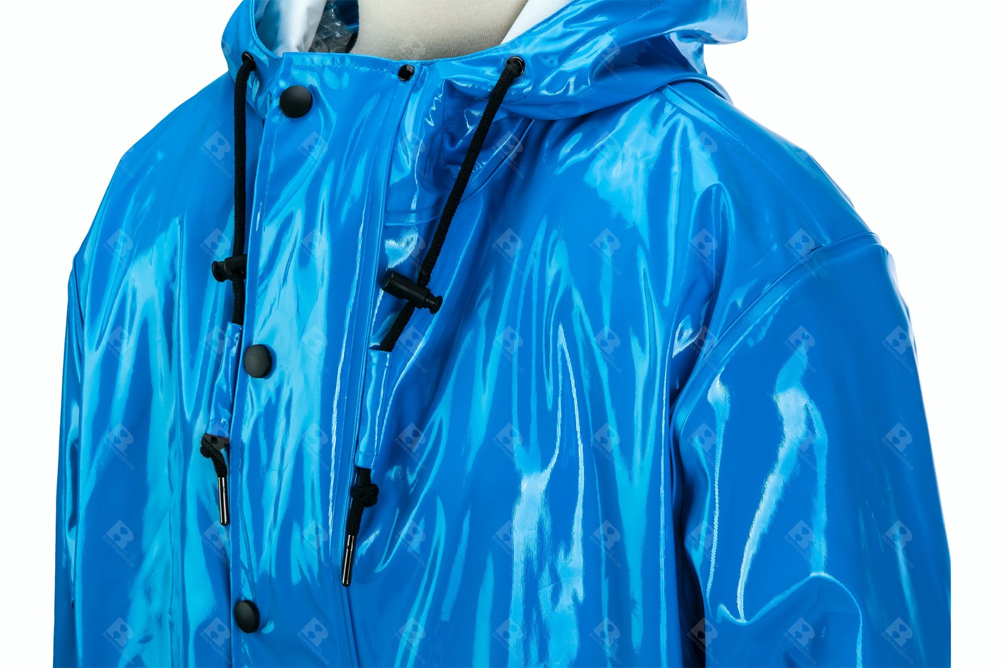 Shiny PU raincoat B4618B